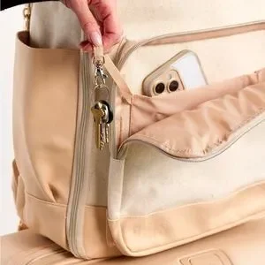 BEIS | Bags | Beis Womens Backpack In Cream And Tan | Poshmark display picture 2